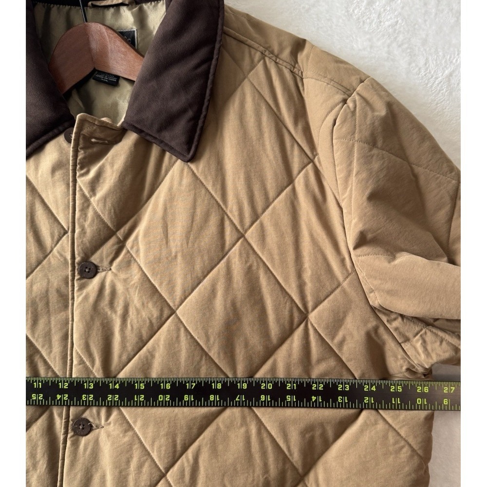 Ocean Pacific Tan Suede Collar Quilted Barn Coat Pockets Lined Size XXL‎ - Picture 7 of 15